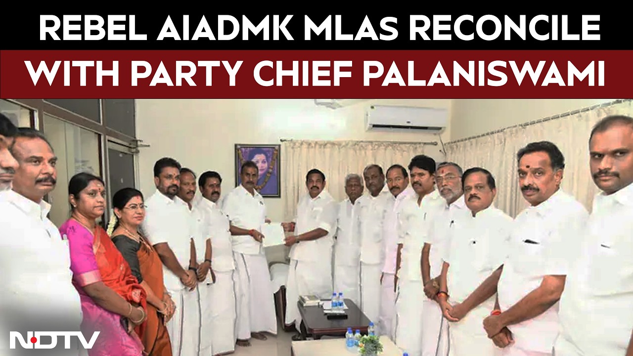 Tamil Nadu News | Rebel AIADMK MLAs Reconcile With E Palaniswami Days After Backing Vijay's TVK