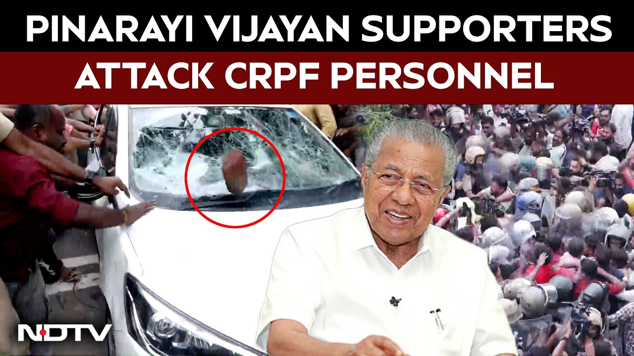 Kerala News | Pinarayi Vijayan Supporters Attack CRPF Personnel Outside His Home