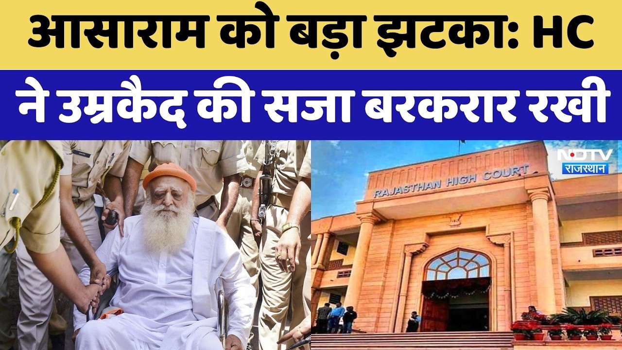 Asaram को बड़ा झटका, HC ने उम्रकैद की सजा बरकरार रखी | Top News Rajasthan | Breaking News