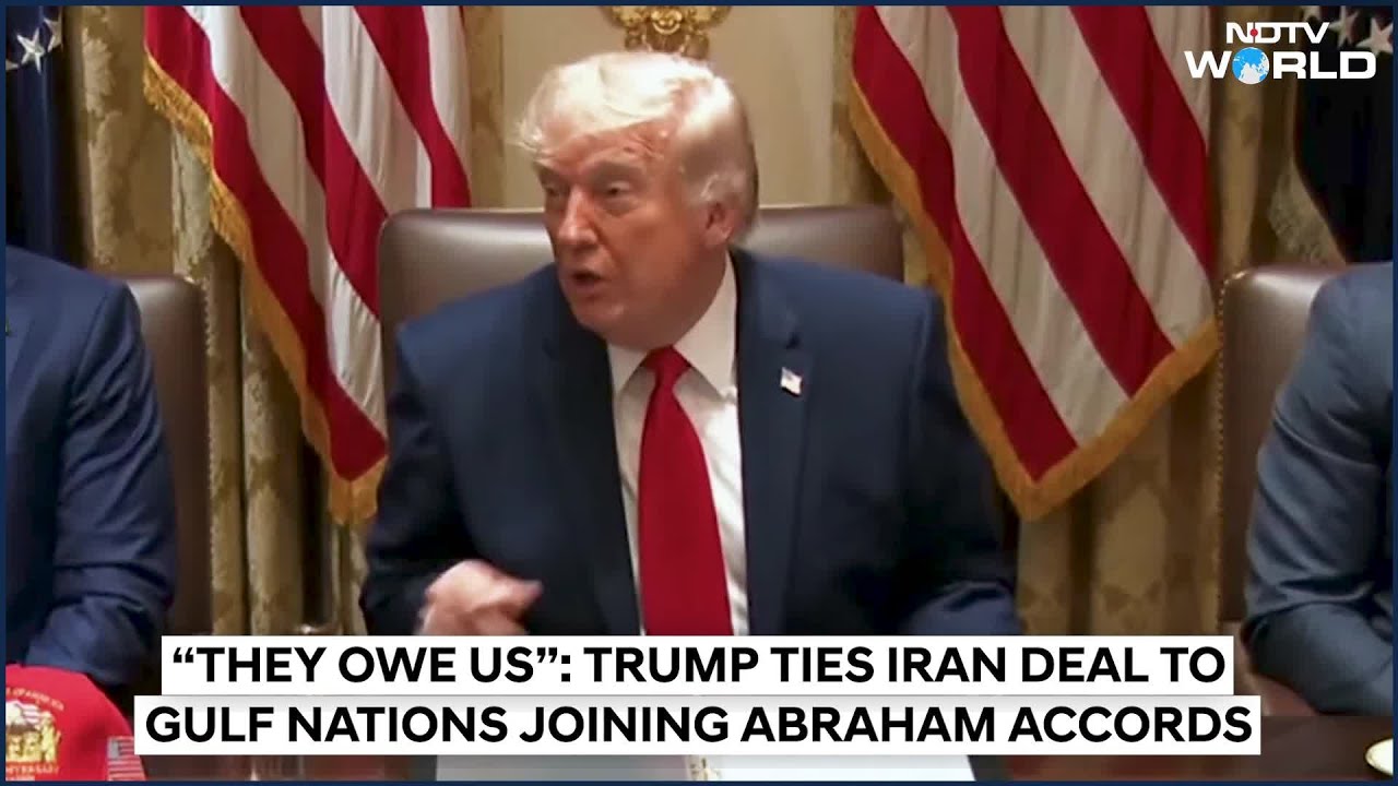 Trump Latest News | &ldquo;They Owe Us&rdquo;: Trump Ties Iran Deal To Gulf Nations Joining Abraham Accords