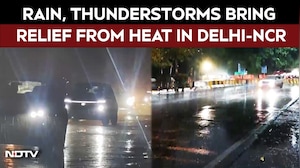 Delhi Rains | Heavy Rain, Thunderstorms Bring Relief From Heat In Delhi-NCR