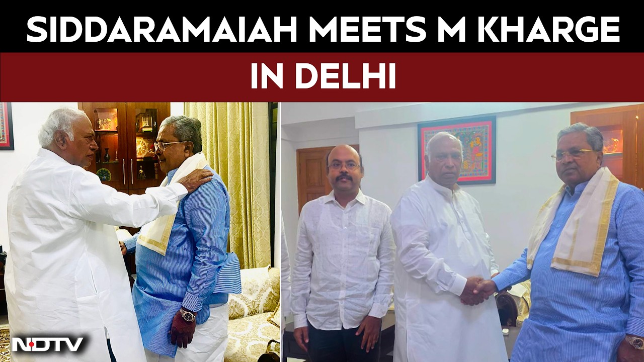 Siddaramaiah Meets Mallikarjun Kharge Amid High-Stakes Talks Over Karnataka's New Power Structure