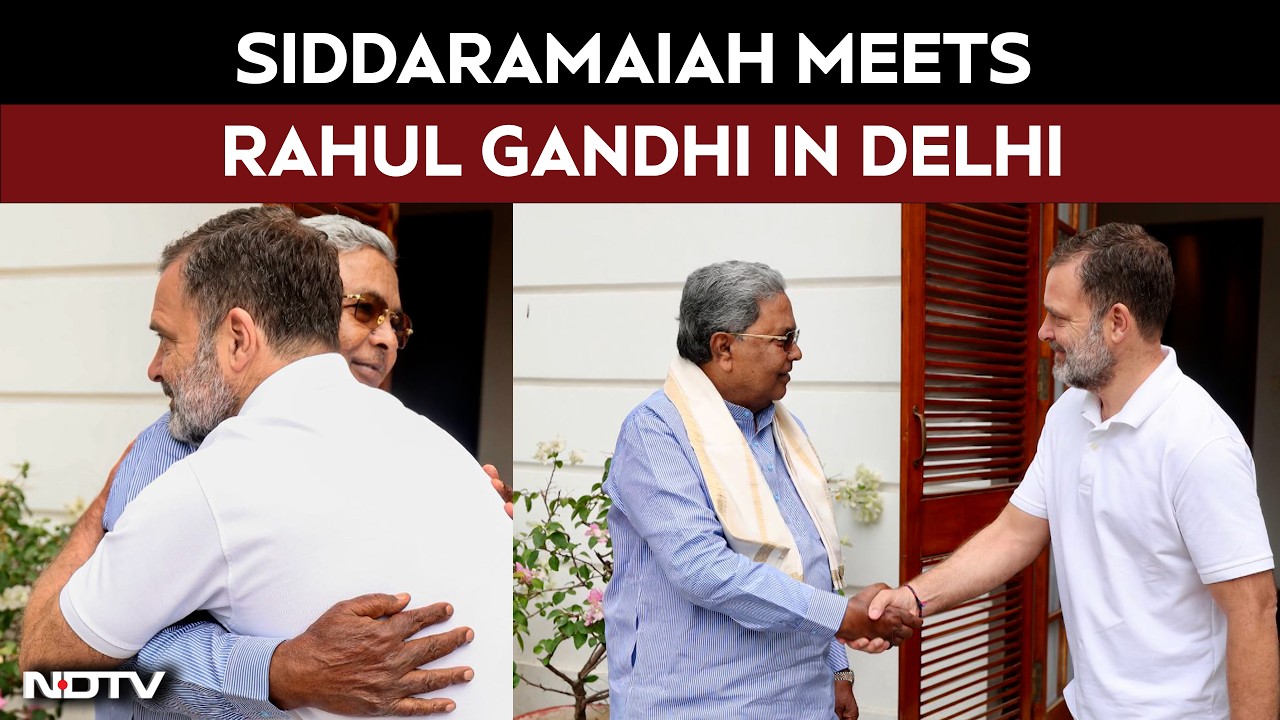 Siddaramaiah Meets Rahul Gandhi in Delhi As Congress Finalises Karnataka's Next Power Structure