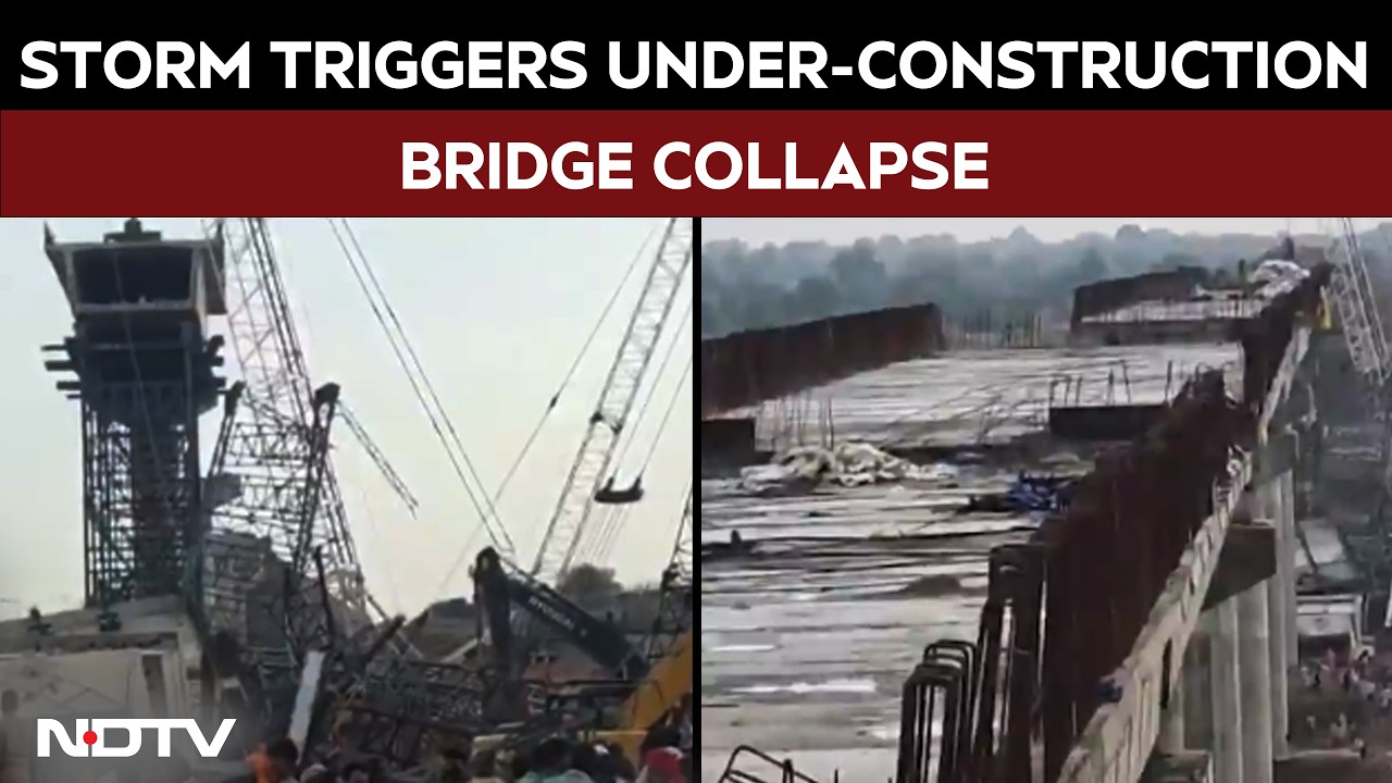Uttar Pradesh News | Hamirpur Tragedy: 6 Dead As Under-Construction Bridge Collapses During Storm