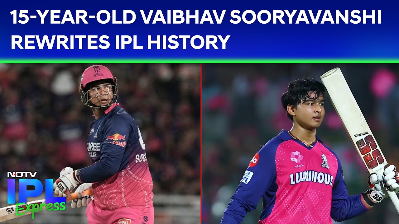 15-Year-Old Vaibhav Sooryavanshi Rewrites IPL History, Fastest To 1,000 Runs