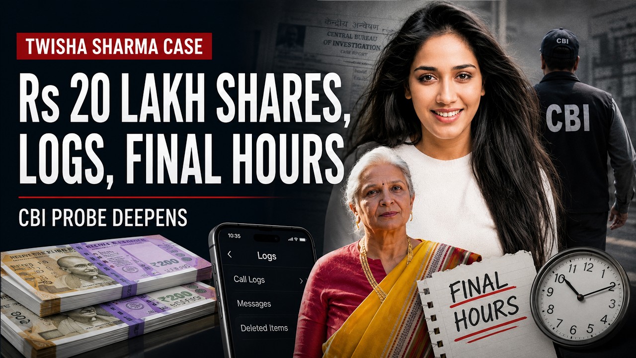 What Is Twisha Sharma Case | CBI Probes Twisha Sharma Death, Examines Rs 20 Lakh Shares, Final Hours