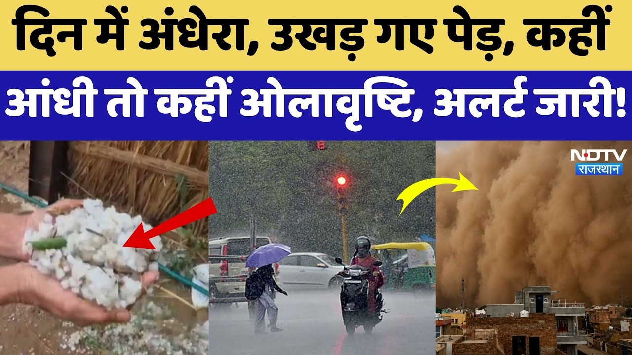 Heavy Rainfall Alert: दिन में अंधेरा, उखड़ गए पेड़, कहीं आंधी तो कहीं ओलावृष्टि