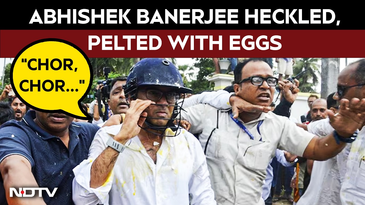 Chaos During Abhishek Banerjee's Visit; Crowd Shouts 'Chor, Chor'