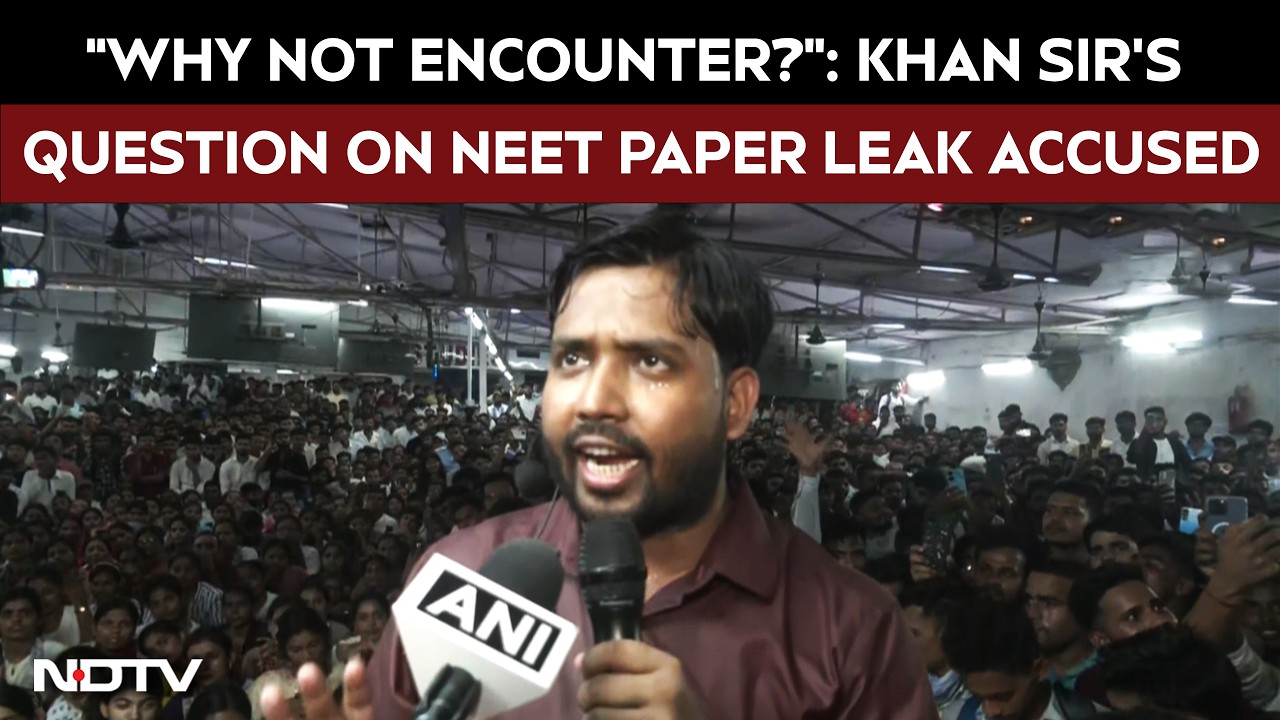 Khan Sir NEET Interview | Khan Sir&rsquo;s Big Question On NEET Paper Leak Accused