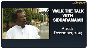 Siddaramaiah Interview | (Aired: December, 2013) Walk The Talk With Siddaramaiah