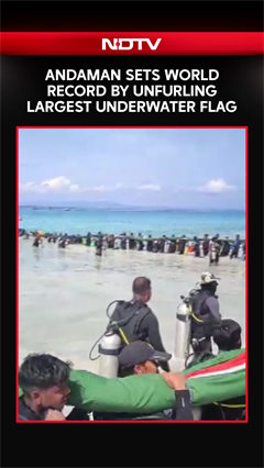 Video: Andaman Sets Guinness Record By Unfurling Largest Underwater National Flag