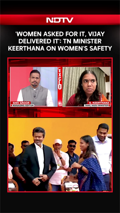 Video: Vijay Government | 'Women Asked For It, Vijay Delivered It': TN Minister Keerthana On Women's Safety