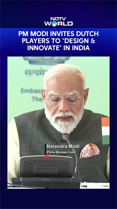 PM Modi Invites Dutch Players To "Design & Innovate" In India