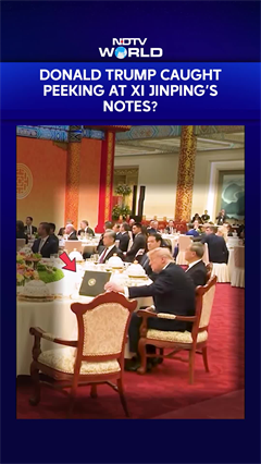 Viral Clip Sparks Claims Trump Peeked At Xi Jinping's Notes. Here's What Really Happened