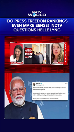 PM Modi | 'Do Press Freedon Rankings Even Make Sense?' NDTV Questions Helle Lyng