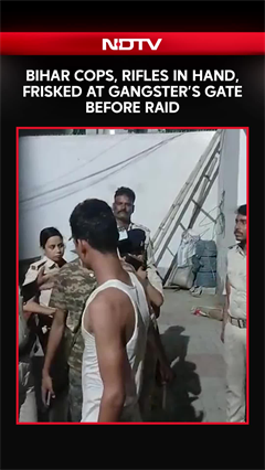 Viral Video: Bihar Police Frisked at Gangster&rsquo;s Gate Before Raid, Shocking Video Sparks Debate