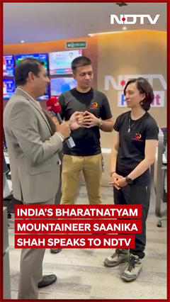 Video : 21-Year-Old Bharatnatyam Dancer Saanika Shah Speaks To NDTV After Scaling Mount Everest