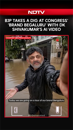 BJP Takes A Dig At Congress' 'Brand Bengaluru' With AI-Generated Video Of DK Shivakumar