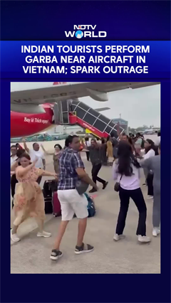 Indian Tourists Perform Garba On Vietnam Airport Tarmac, Internet Says "Not The Place"