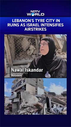 Lebanon's Tyre City In Ruins As Israeli Forces Intensify Airstrikes In South Lebanon