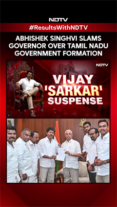 "It is Condemnable": Abhishek Singhvi Slams Governor Over Tamil Nadu Government Formation