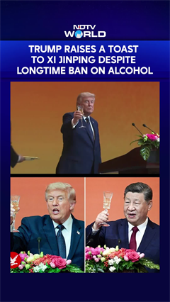 Trump Raises Toast To Xi Jinping At State Banquet Despite Being A Non Alcohol Drinker