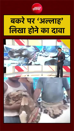 viral goat video Eid: बकरे पर &lsquo;अल्लाह&rsquo; लिखा? कीमत सुनकर रह जाएंगे दंग!