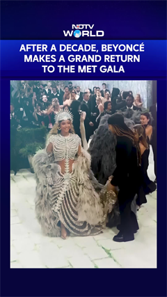 Beyonc&eacute; Makes A Grand Return To The Met Gala After a Decade
