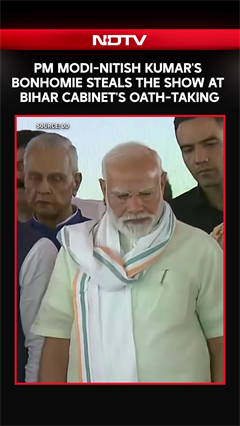 PM Modi-Nitish Kumar's Bonhomie Steals The Show At Bihar Cabinet's Oath-Taking