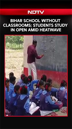 Video: Bihar Students Attend Open-Air Classes Amid Heatwave Due To Lack Of Classrooms