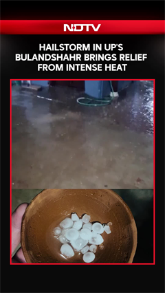 Video: Pleasant Weather Brings Relief To UP’s Bulandshahr Amid Thunderstorm, Hailstorm