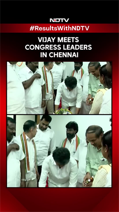 Vijay Meets Congress Leaders At TVK Office In Chennai