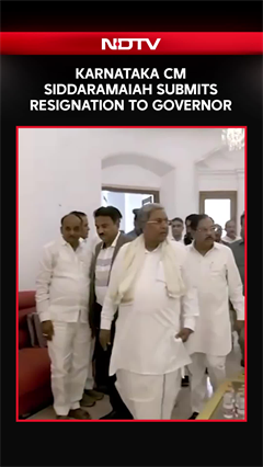 Karnataka CM Siddaramaiah Submits Resignation To Governor&rsquo;s Office