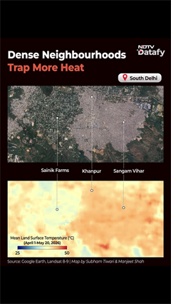 More Concrete, More Heat: South Delhi's Rising Urban Temperatures