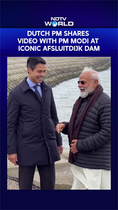 Dutch PM Rob Jetten Shares Video With PM Modi at Iconic Afsluitdijk Dam