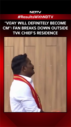 Vijay Thalapathy | &ldquo;Vijay Will Definitely Become CM&rdquo;: Fan Breaks Down Outside TVK Chief&rsquo;s Residence