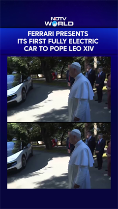 Ferrari Presents Its First Fully Electric Car to Pope Leo XIV