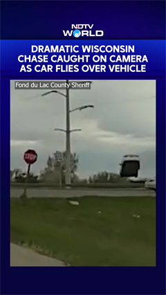 Dramatic Wisconsin Chase Caught On Camera As Car Flies Over Vehicle