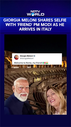Italian PM Giorgia Meloni Shares Selfie With 'Friend' PM Modi As He Arrives In Rome