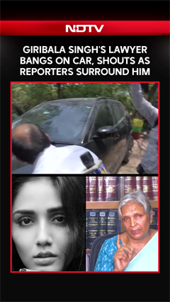 Twisha Sharma's Mother-In-Law's Lawyer Bangs Car, Shouts Outside Court