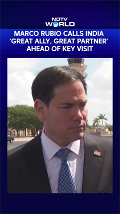 'India Is A Great Ally': Marco Rubio Ahead Of Key India Visit