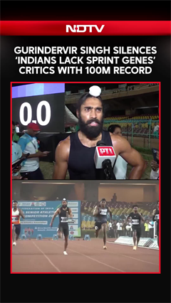 Gurindervir Singh Breaks 100m Record After &lsquo;Indians Lack Sprint Genes&rsquo; Remark