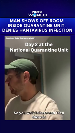 Hantavirus Cruise Ship | Man Shows Off Room Inside Quarantine Unit, Denies Hantavirus Infection