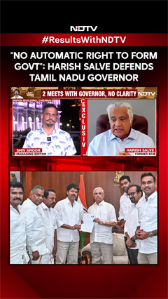 Tamil Nadu News | "No Automatic Right To Form Government": Harish Salve Defends Tamil Nadu Governor