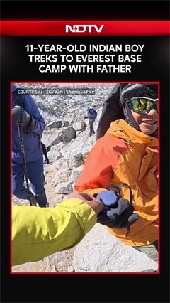 11-Year-Old Indian Boy Treks To Everest Base Camp With Father