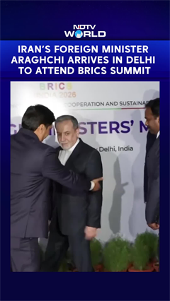 Iran's Foreign Minister Araghchi Arrives In Delhi To Attend BRICS Summit