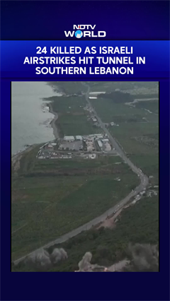 24 Killed as Israeli Airstrikes Hit Tunnel in Southern Lebanon