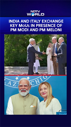 India And Italy Sign Key MoUs