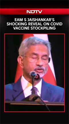 External Affairs Minister S Jaishankar's Shocking Reveal On COVID Vaccine Stockpiling