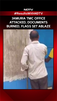 Jamuria TMC Office Attacked, Documents Burned, Flags Set Ablaze